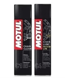 Motul C1 Zincir Temizleme Ve C4 Zincir Yağı Seti - motosiklet parçası görseli