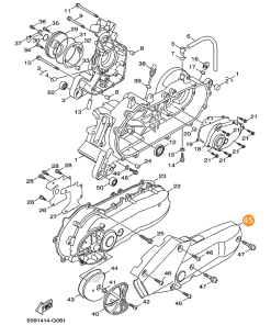 Yamaha Bws125 Varyatör Koruma Kapağı - motosiklet parçası görseli
