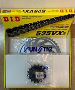 Yamaha Mt-09 Tracer 2015-2018 Dıd 525Vx3 Xring Çelik Zincir Set - motosiklet parçası görseli