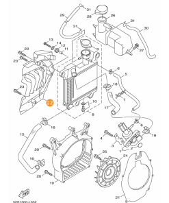 Yamaha Xenter Radyatör Koruma Kapağı - motosiklet parçası görseli